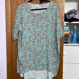 Feather patterned lularoe Irma